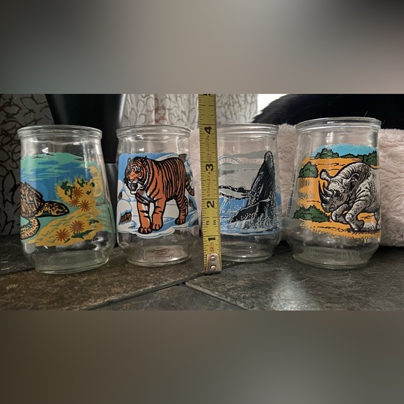 Vintage 90s Welch’s World Wildlife Fund Collector Jar. 4”tall. Perfect graphics. - Picture 6 of 8